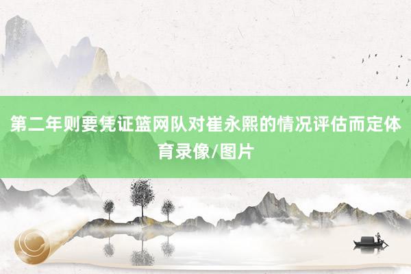 第二年则要凭证篮网队对崔永熙的情况评估而定体育录像/图片